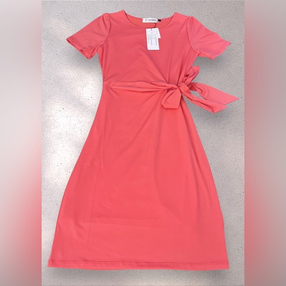 Tom’s Ware tie-waist midi dress - Picture 1 of 9
